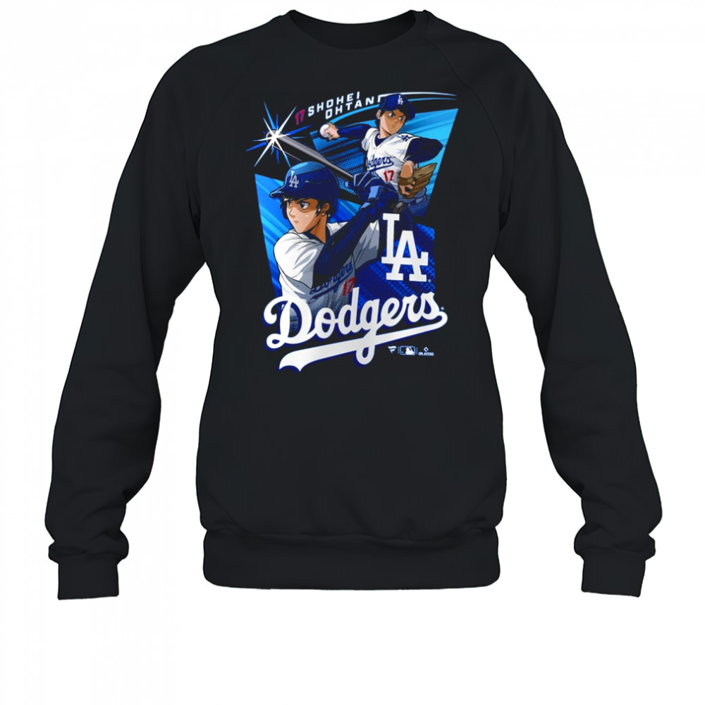 Shohei Ohtani 17 Los Angeles Dodgers MLB Anime Player t-shirt Sweatshirt