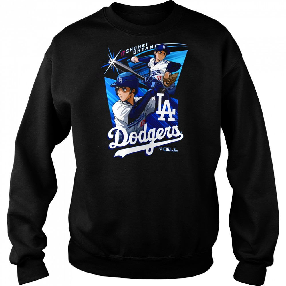 Shohei Ohtani 17 Los Angeles Dodgers MLB Anime Player t-shirt Hoodie