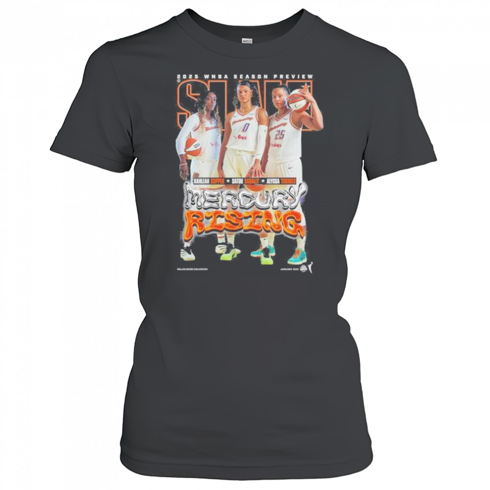 SLAM 256 Phoenix Mercury 2025 WNBA Season Preview Kahleah Copper, Satou Sabally, Alyssa Thomas t-shirt Women's T-shirt