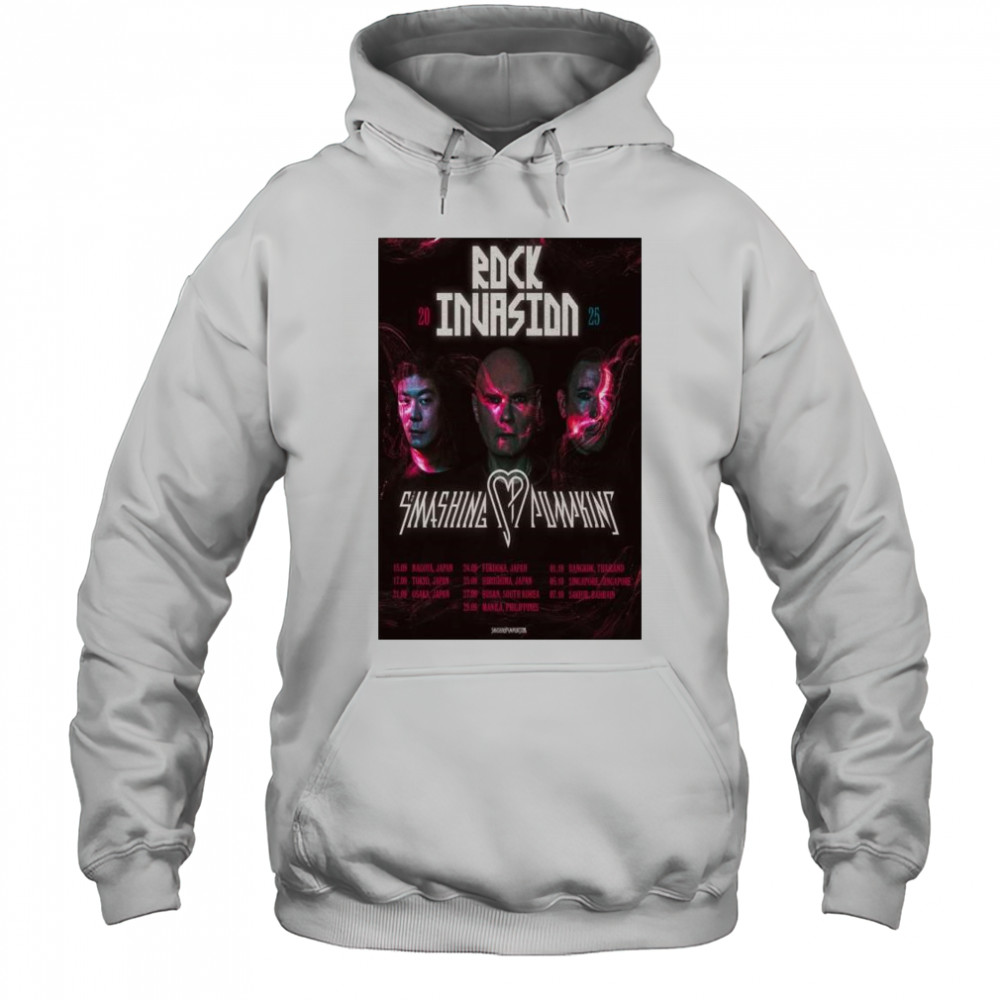Smashing Pumpkin Rock Invasion Tour 2025 t-shirt Hoodie