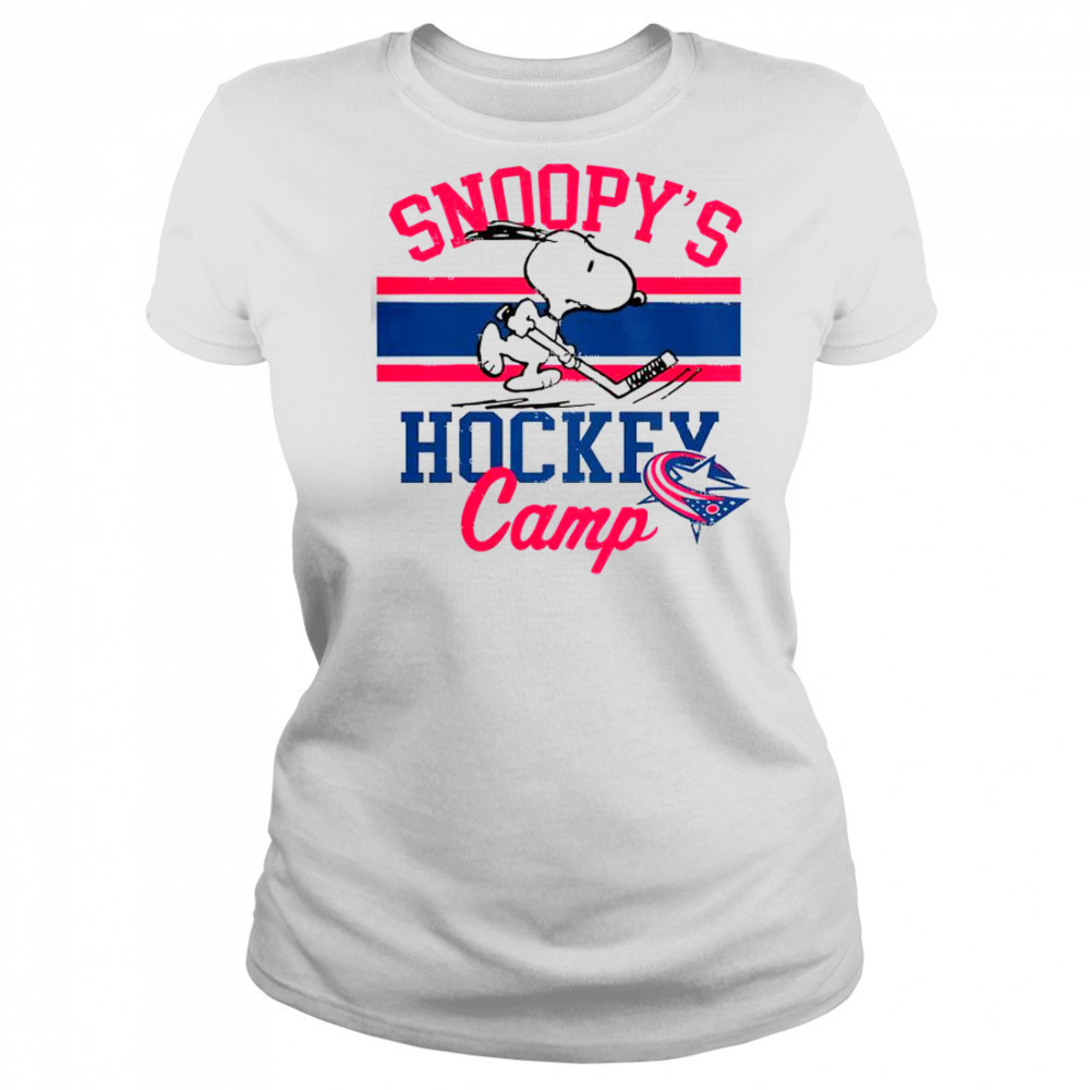 Snoopy Calgary Flames Snoopy’s Camp Snoopy NHL All Teams T-Shirt Women's T-shirt