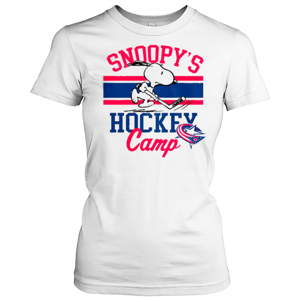 Snoopy Calgary Flames Snoopy’s Camp Snoopy NHL All Teams T-Shirt Women's T-shirt