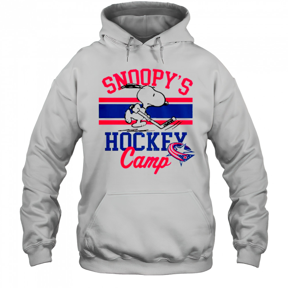 Snoopy Columbus Blue Jackets Snoopy’s Camp Snoopy NHL All Teams T-Shirt Hoodie