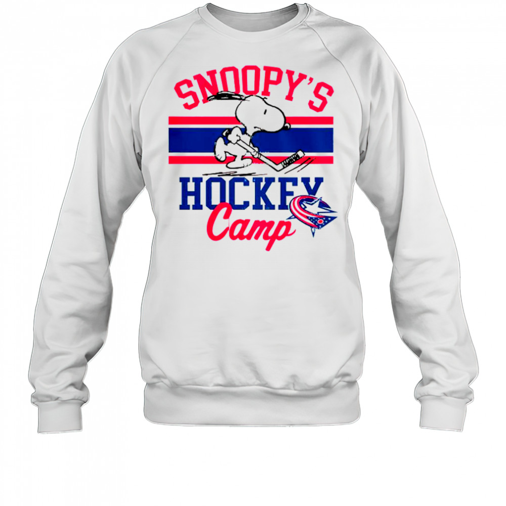 Snoopy Columbus Blue Jackets Snoopy’s Camp Snoopy NHL All Teams T-Shirt Sweatshirt