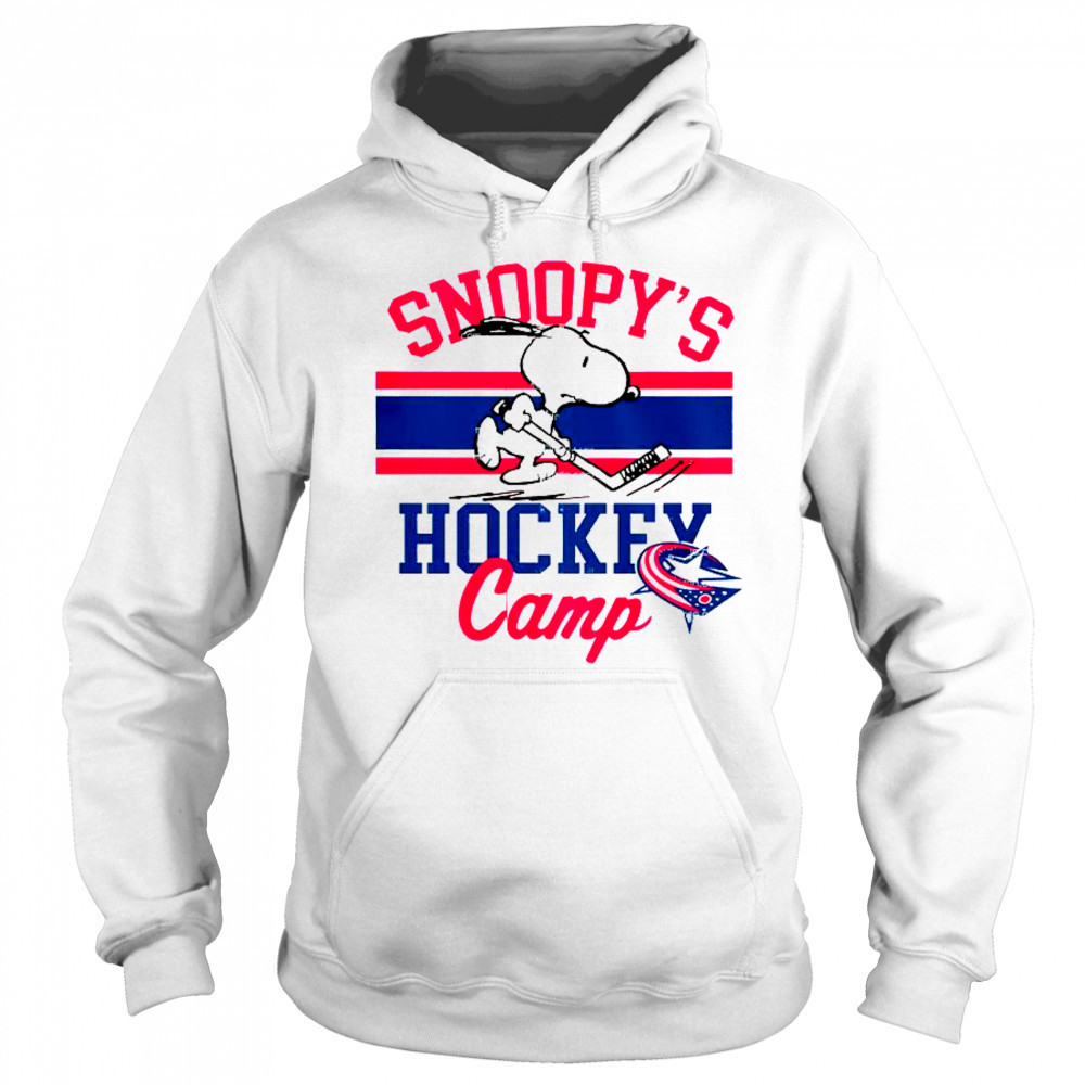 Snoopy Columbus Blue Jackets Snoopy’s Camp Snoopy NHL All Teams T-Shirt Sweatshirt