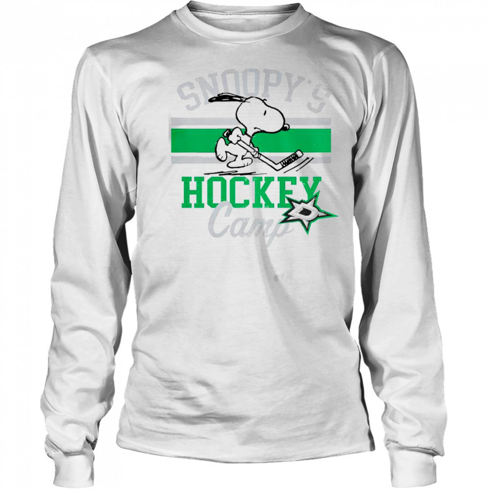 Snoopy Dallas Stars Snoopy’s Camp Snoopy NHL All Teams T-Shirt Long Sleeved