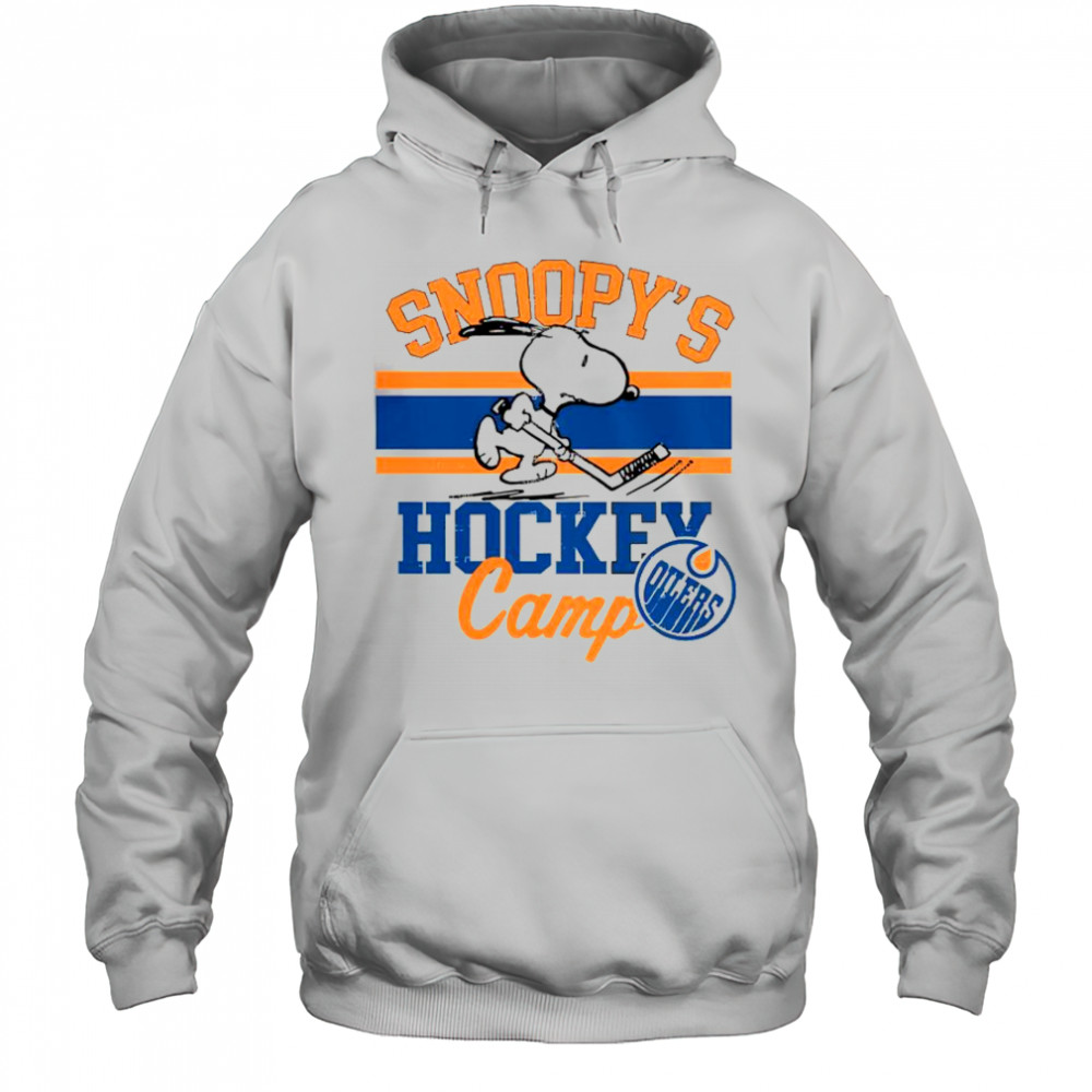 Snoopy Edmonton Oilers Snoopy’s Camp Snoopy NHL All Teams T-Shirt Hoodie