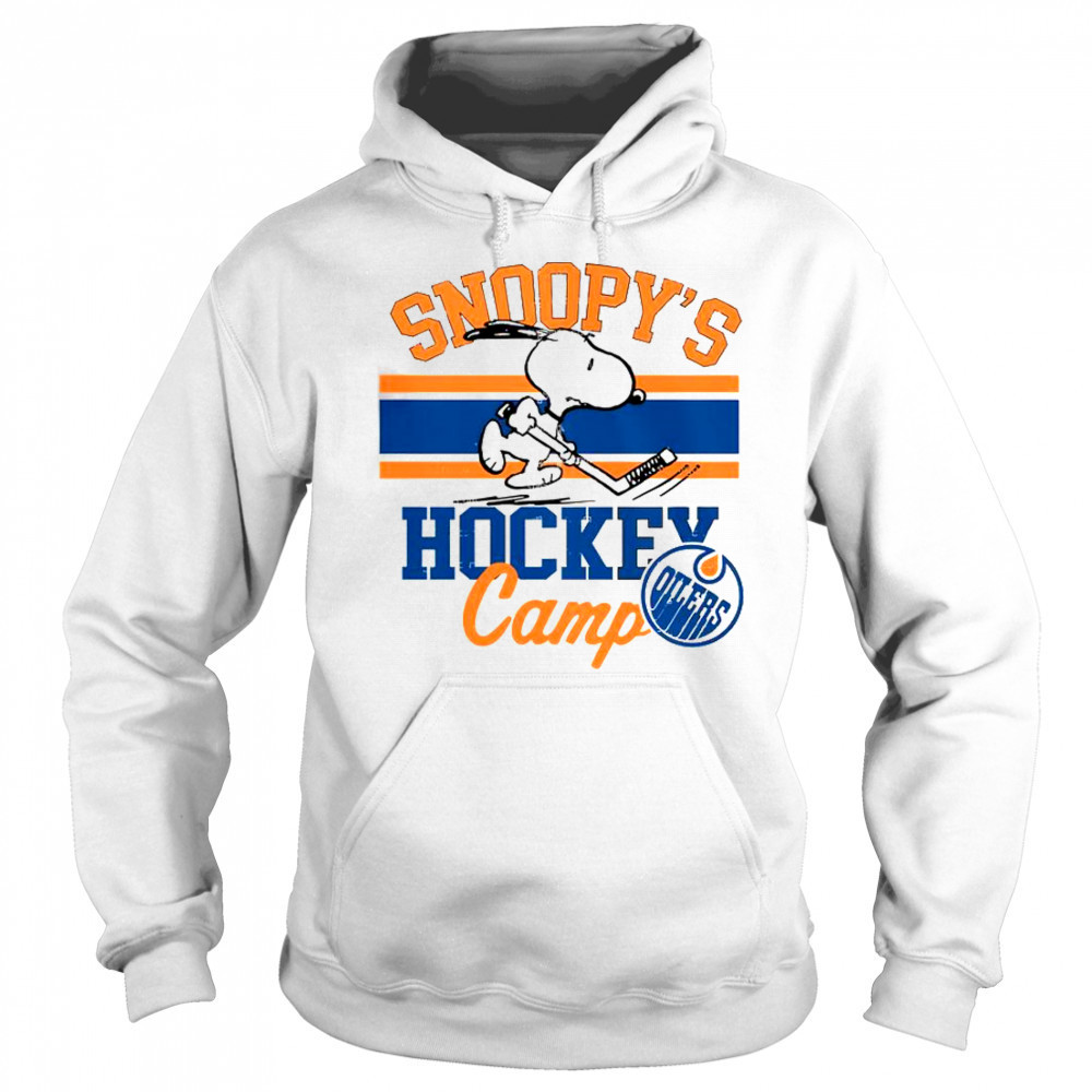 Snoopy Edmonton Oilers Snoopy’s Camp Snoopy NHL All Teams T-Shirt Sweatshirt