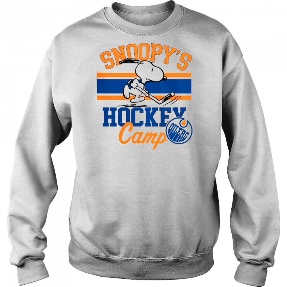 Snoopy Edmonton Oilers Snoopy’s Camp Snoopy NHL All Teams T-Shirt Hoodie