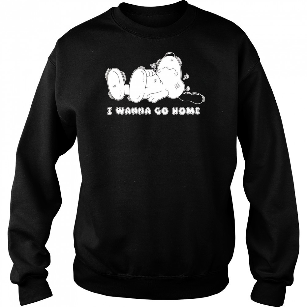 Snoopy I wanna go home shirt Hoodie
