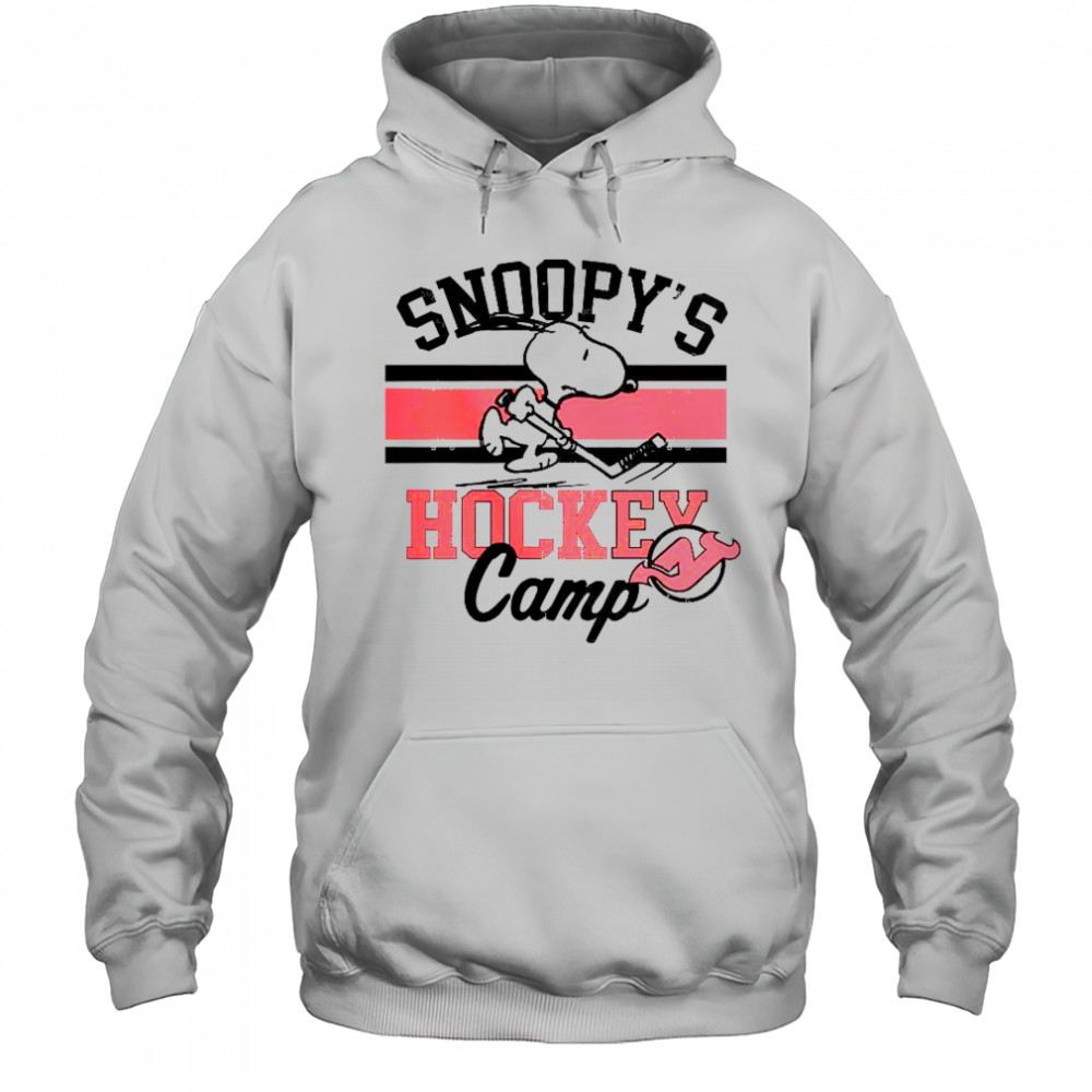 Snoopy New Jersey Devils Snoopy’s Hockey Camp Snoopy NHL All Teams T-Shirt Hoodie
