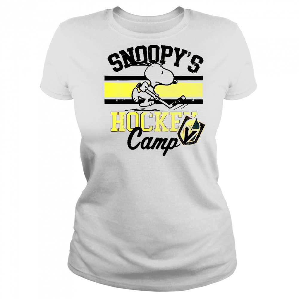 Snoopy Vegas Golden Knights Snoopy’s Hockey Camp Snoopy NHL All Teams T-Shirt Women's T-shirt