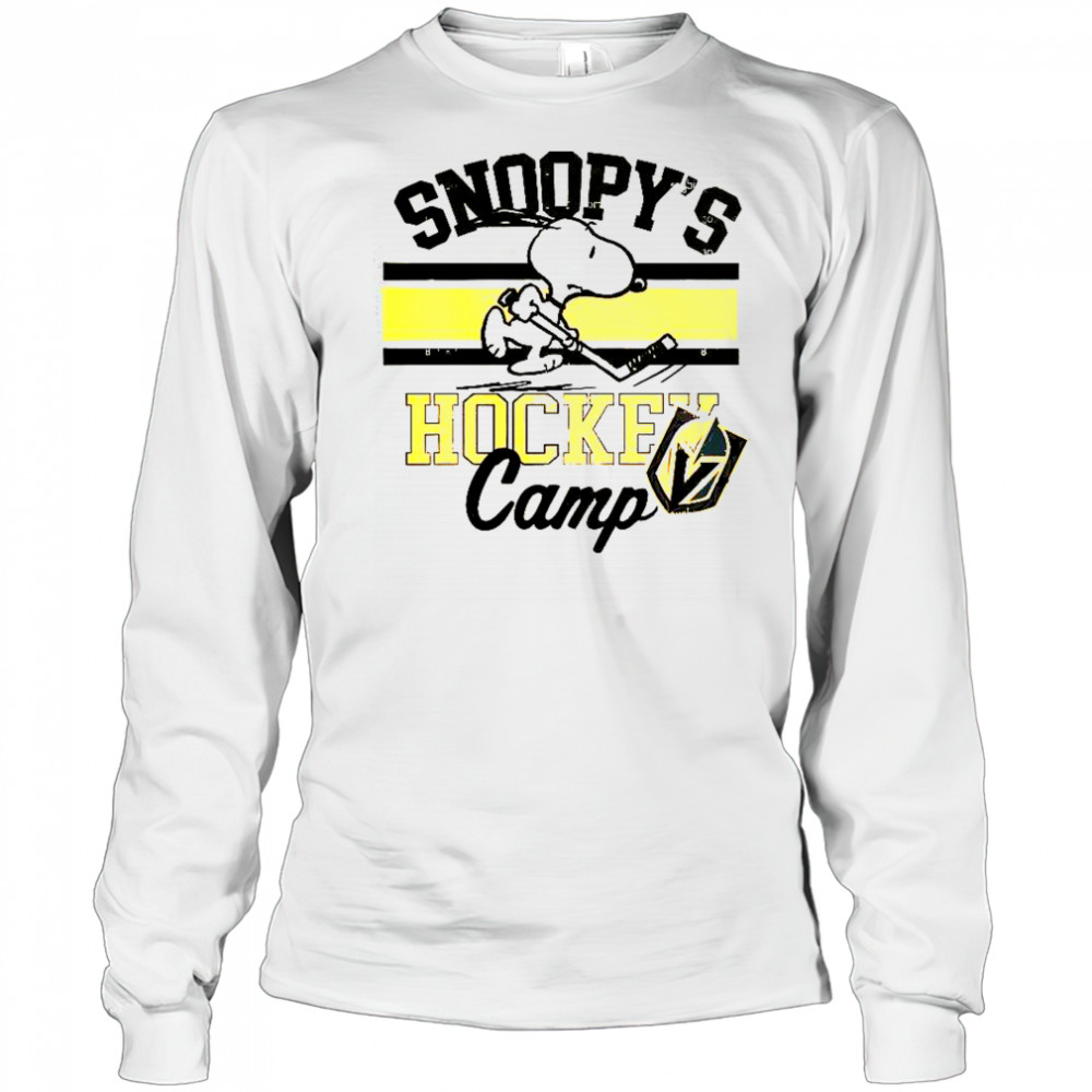 Snoopy Vegas Golden Knights Snoopy’s Hockey Camp Snoopy NHL All Teams T-Shirt Long Sleeved