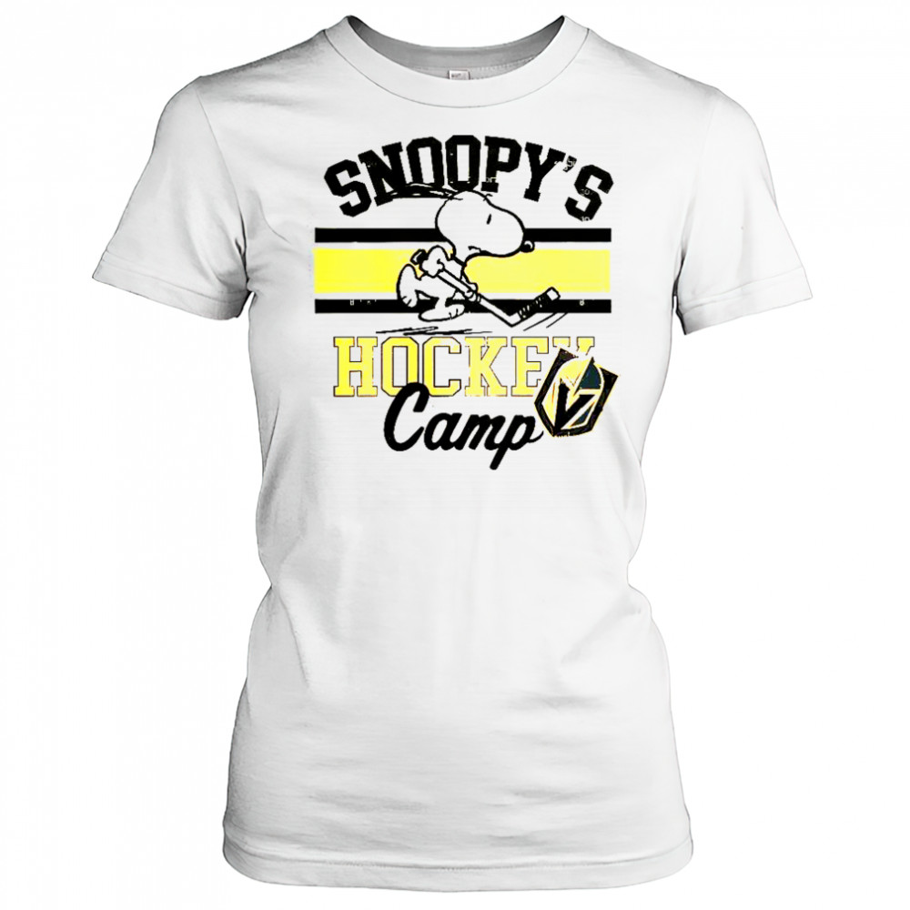 Snoopy Vegas Golden Knights Snoopy’s Hockey Camp Snoopy NHL All Teams T-Shirt Women's T-shirt