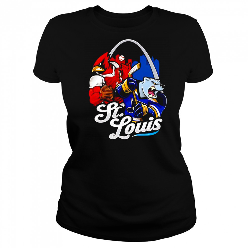St. Louis baseball and hockey mascot shirt Women's T-shirt