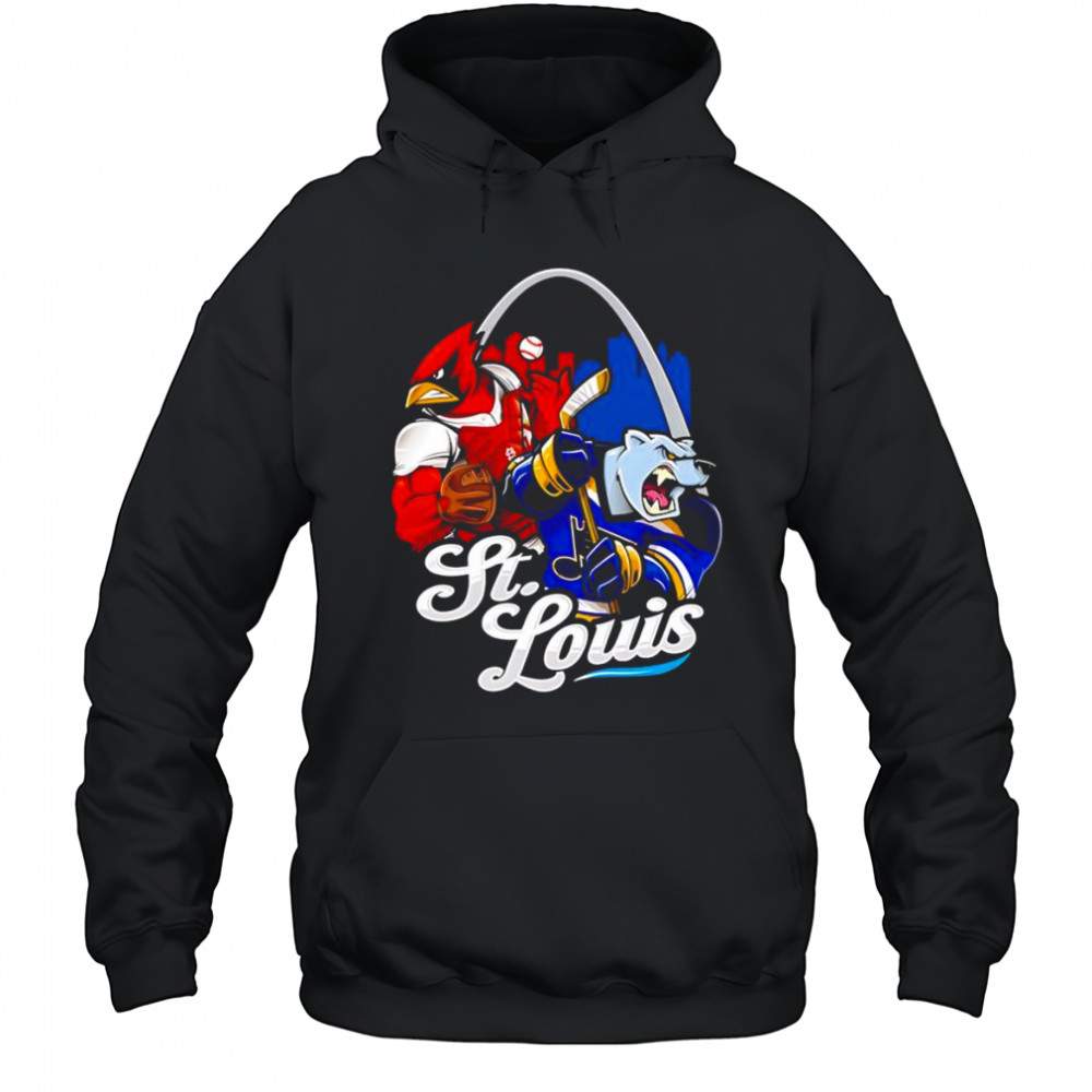 St. Louis baseball and hockey mascot shirt Hoodie