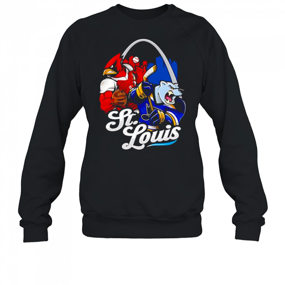 St. Louis baseball and hockey mascot shirt Sweatshirt