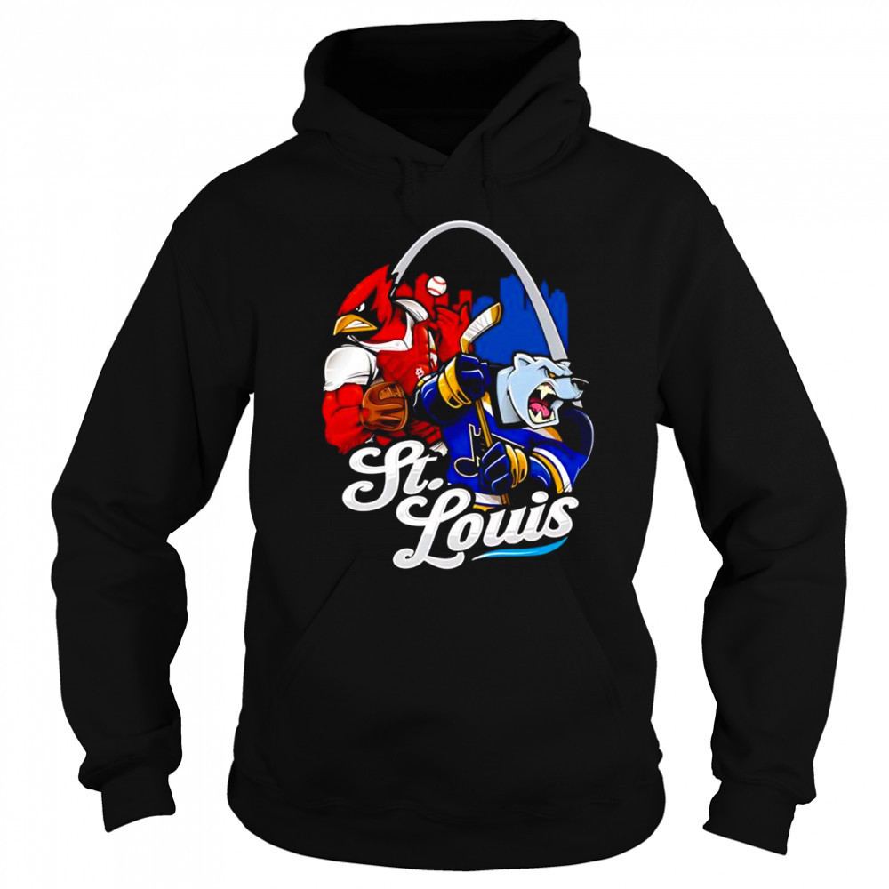 St. Louis baseball and hockey mascot shirt Sweatshirt