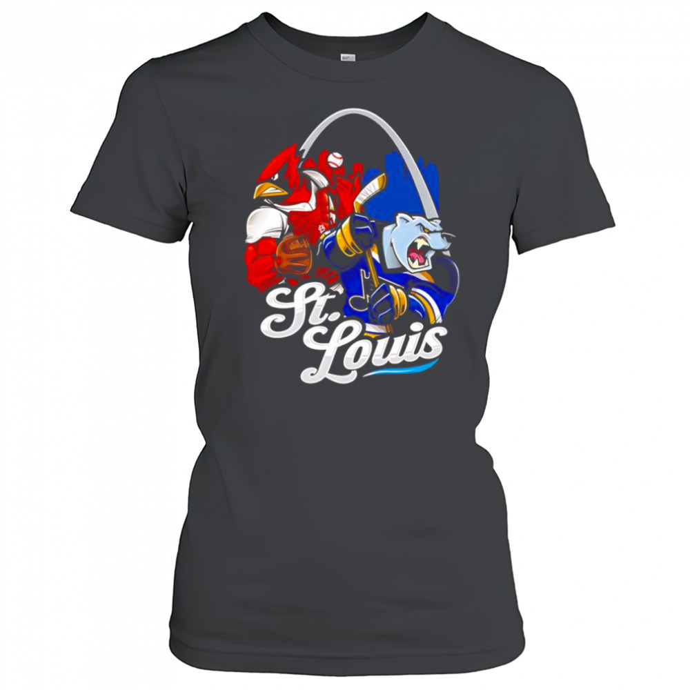 St. Louis baseball and hockey mascot shirt Women's T-shirt