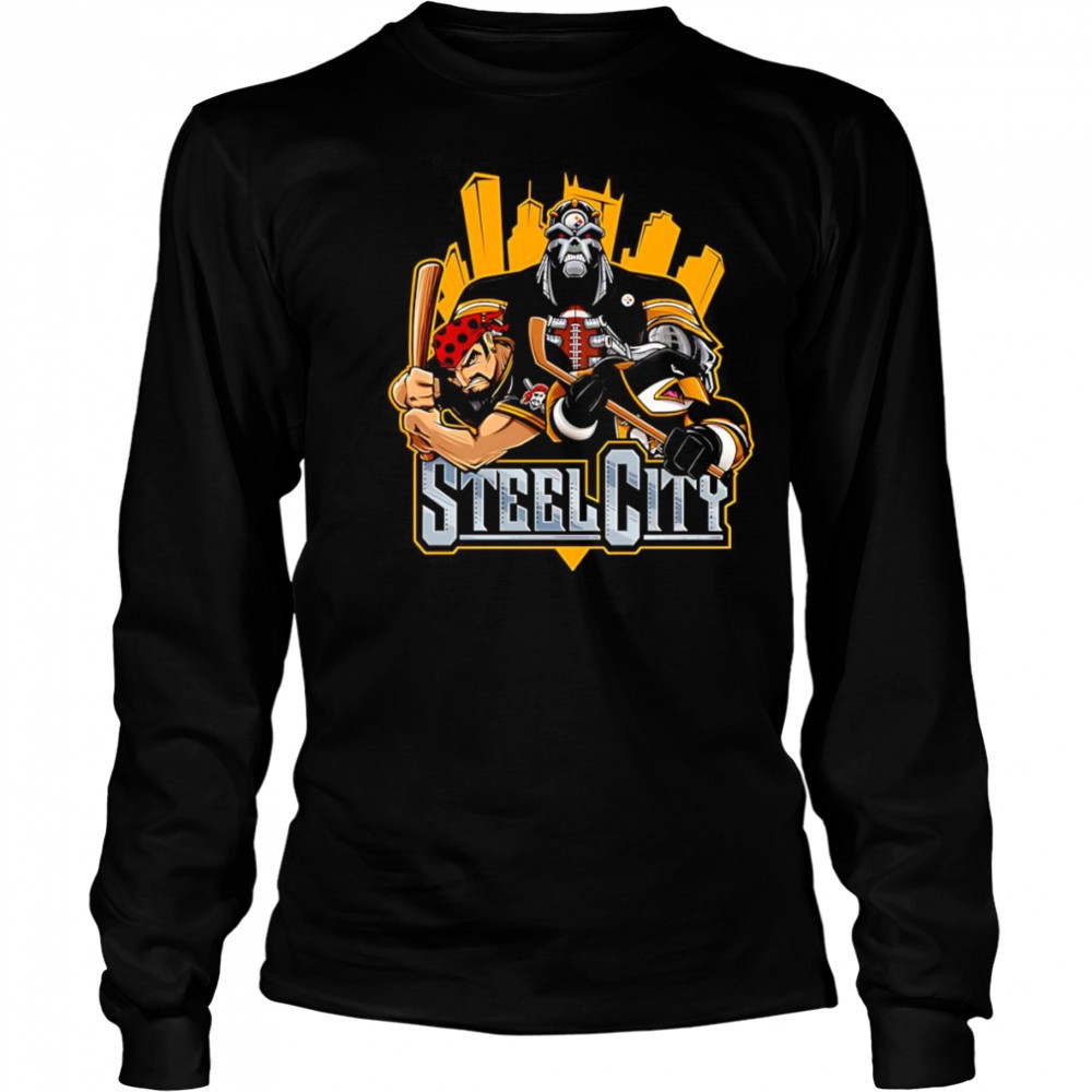 Steel City sports mascot shirt Long Sleeved