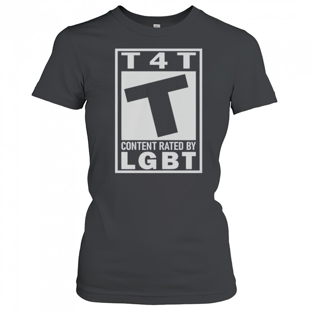 T4T Content Rated By LGBT T-Shirt Women's T-shirt