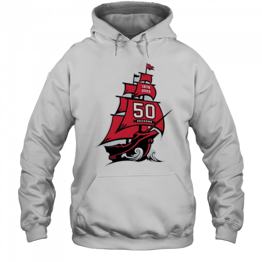 Tampa Bay Buccaneers NFL 50 season 1976 2025 shirt Hoodie