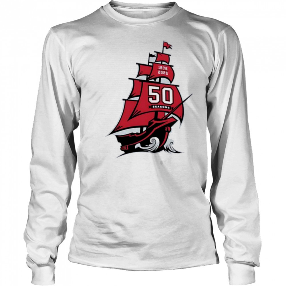 Tampa Bay Buccaneers NFL 50 season 1976 2025 shirt Long Sleeved