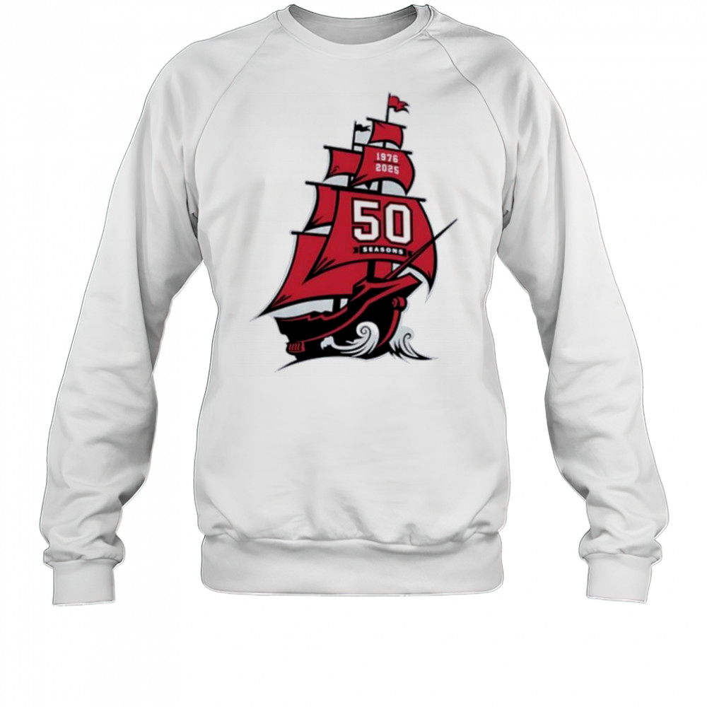 Tampa Bay Buccaneers NFL 50 season 1976 2025 shirt Sweatshirt