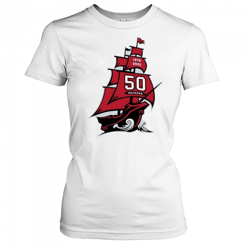 Tampa Bay Buccaneers NFL 50 season 1976 2025 shirt Women's T-shirt