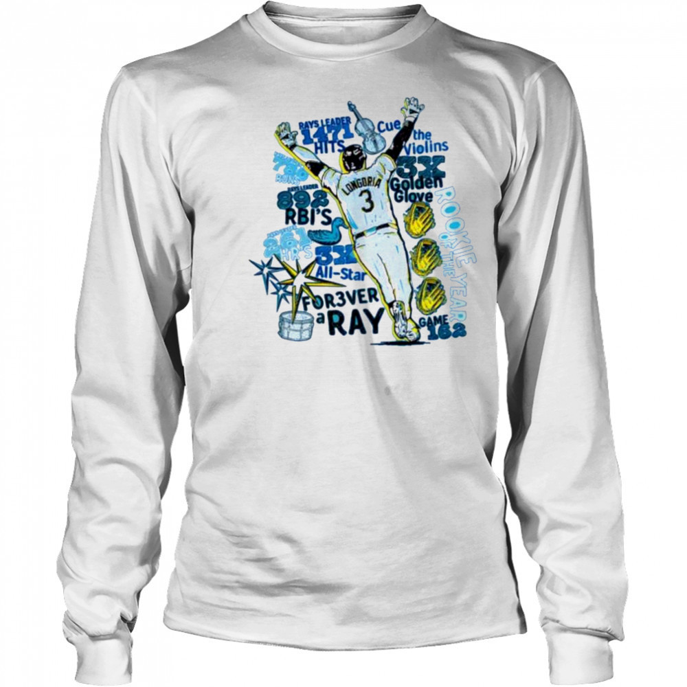 Tampa Bay Rays Evan Longoria 2025 shirt Long Sleeved