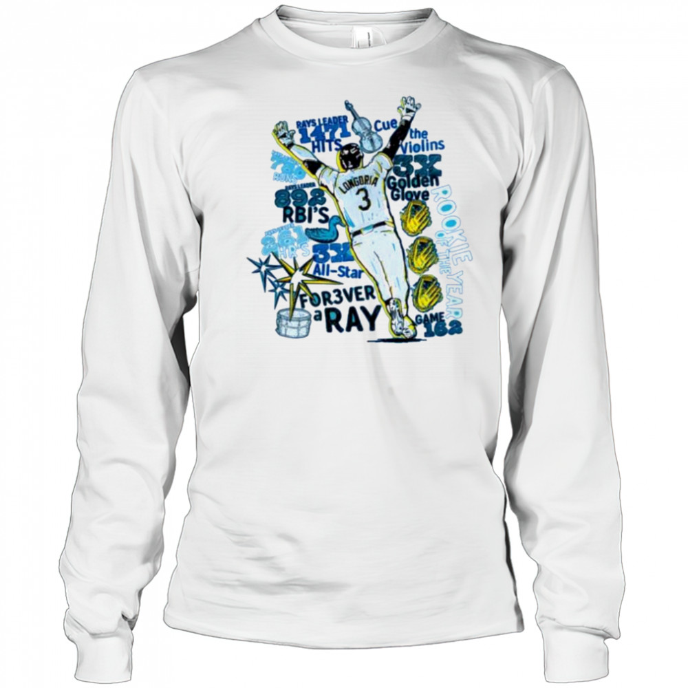 Tampa Bay Rays Evan Longoria 2025 shirt Long Sleeved