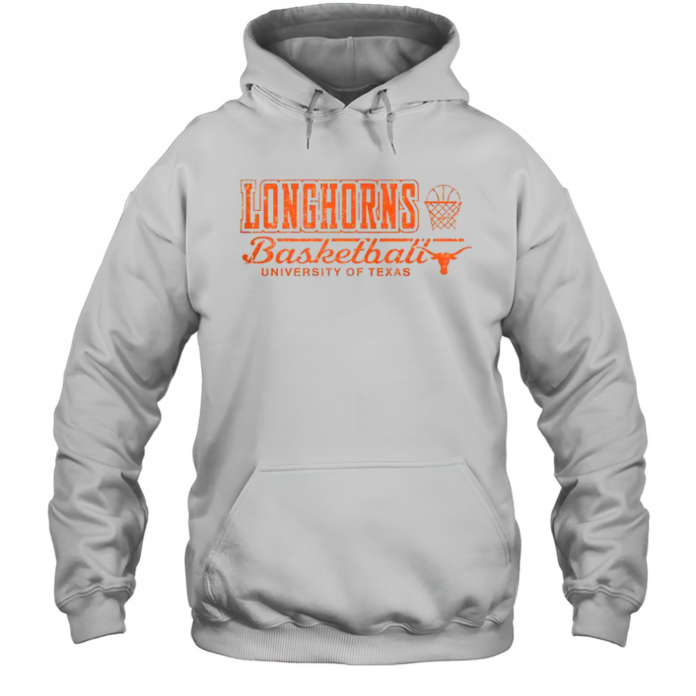 Texas Longhorns Vintage Basketball University Of Texas T-Shirt Hoodie