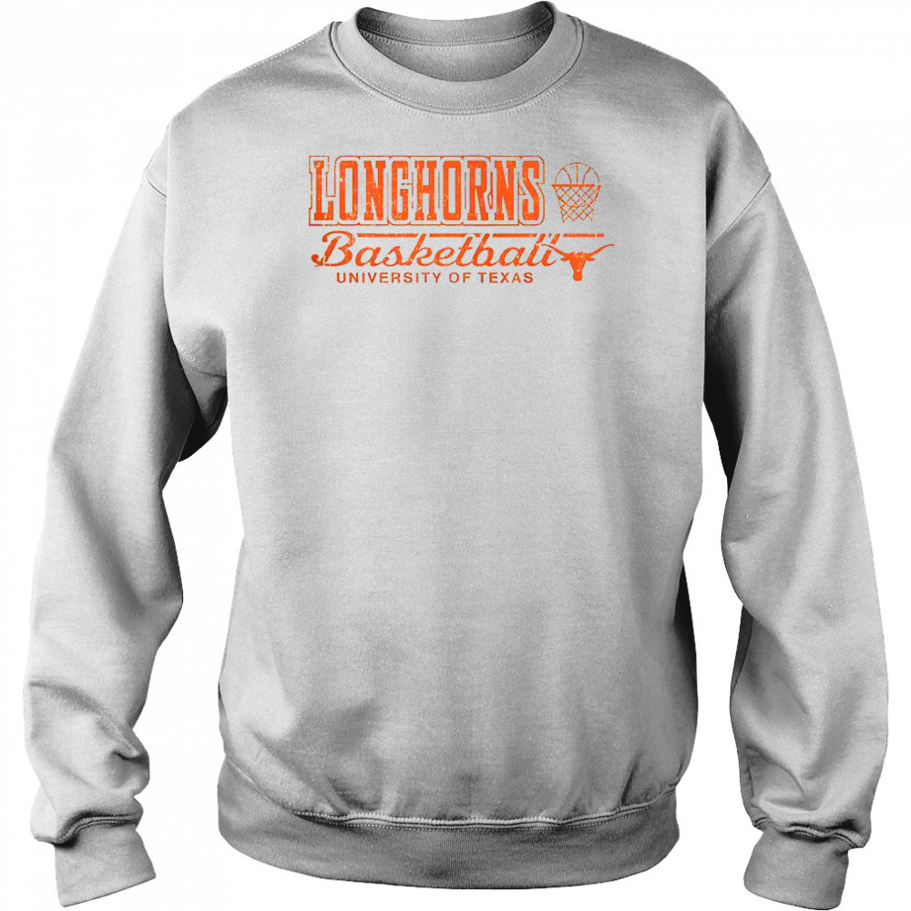 Texas Longhorns Vintage Basketball University Of Texas T-Shirt Hoodie