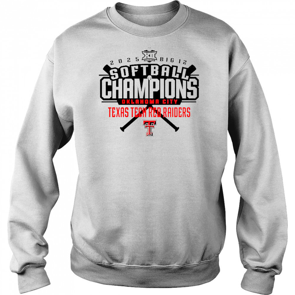 Texas Tech Red Raiders 2025 Big 12 Softball Conference Tournament Champions T-Shirt Hoodie