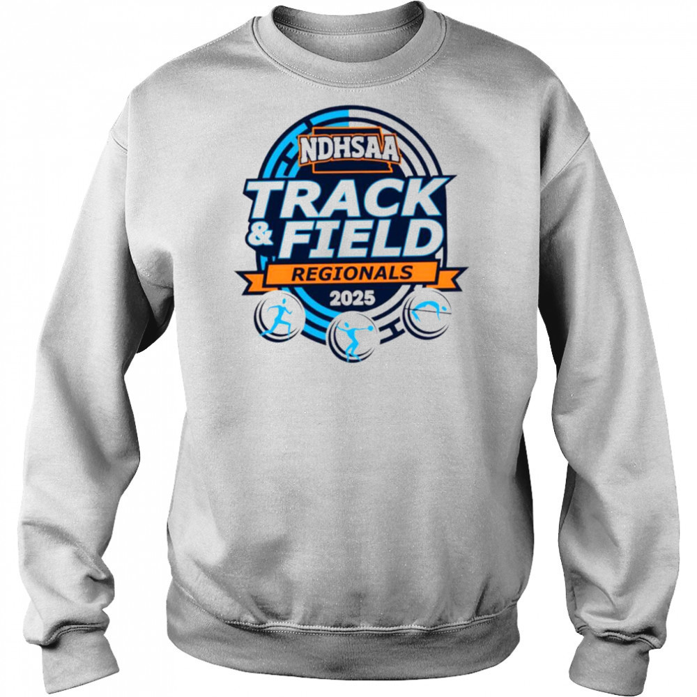 The 2025 NDHSAA Class B Southwest Region Track & Field logo shirt Hoodie