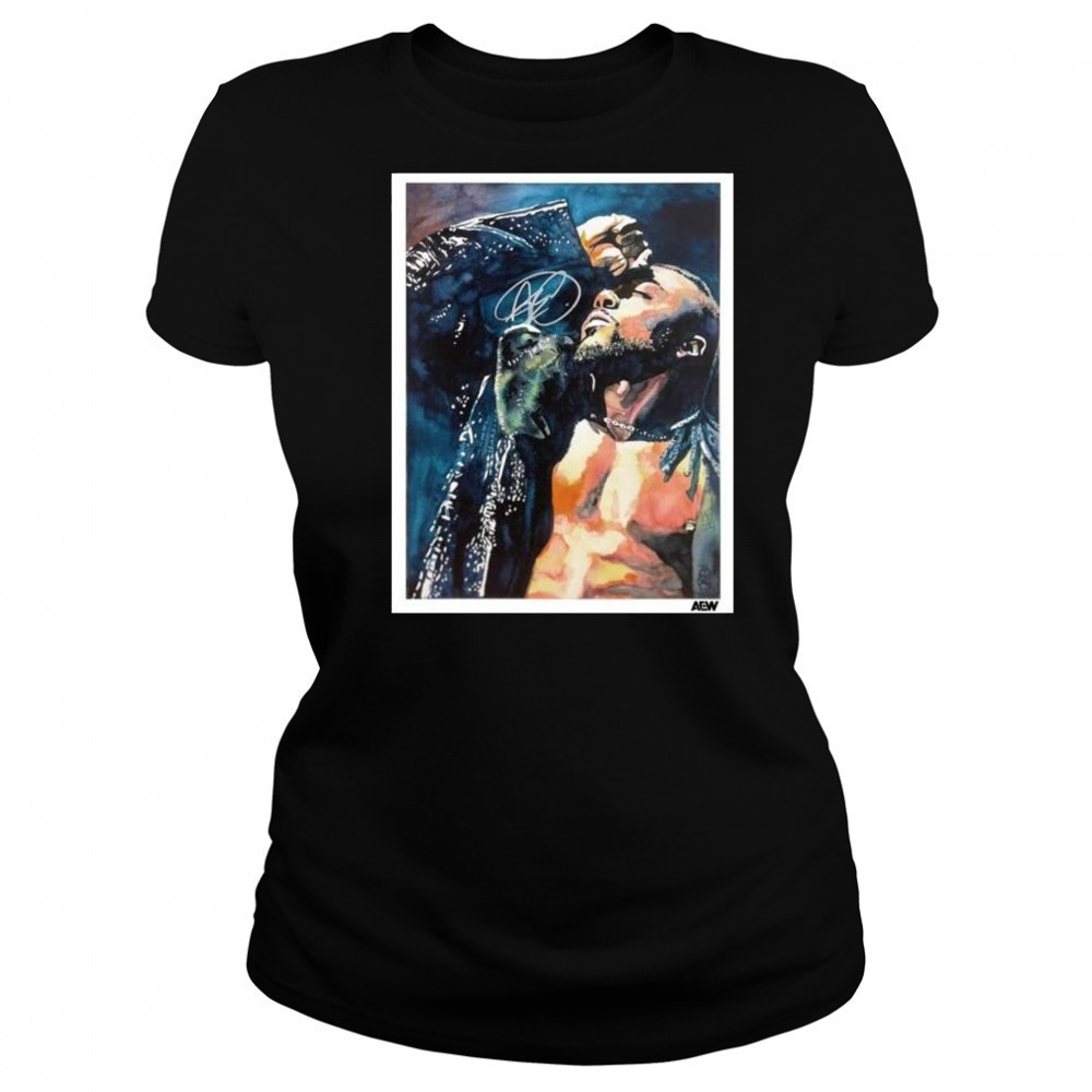 The Art of Rob Schamberger – Swerve Strickland AEW Signature t-shirt Women's T-shirt
