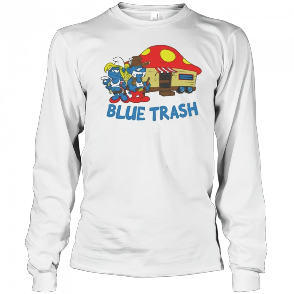 The Smurfs Blue Trash T-shirt Long Sleeved