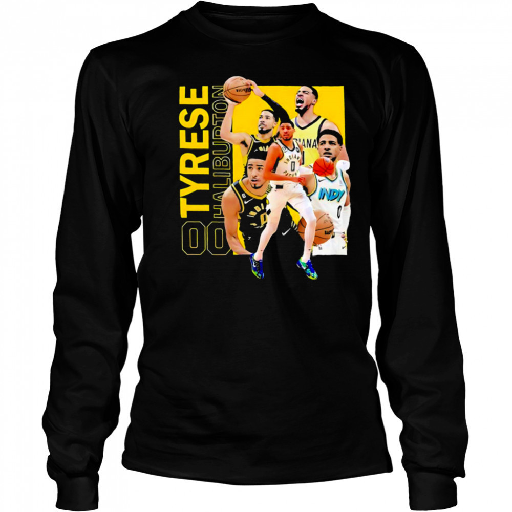 Tyrese Haliburton Indiana Pacers Game Day Playoffs 2025 signature shirt Long Sleeved