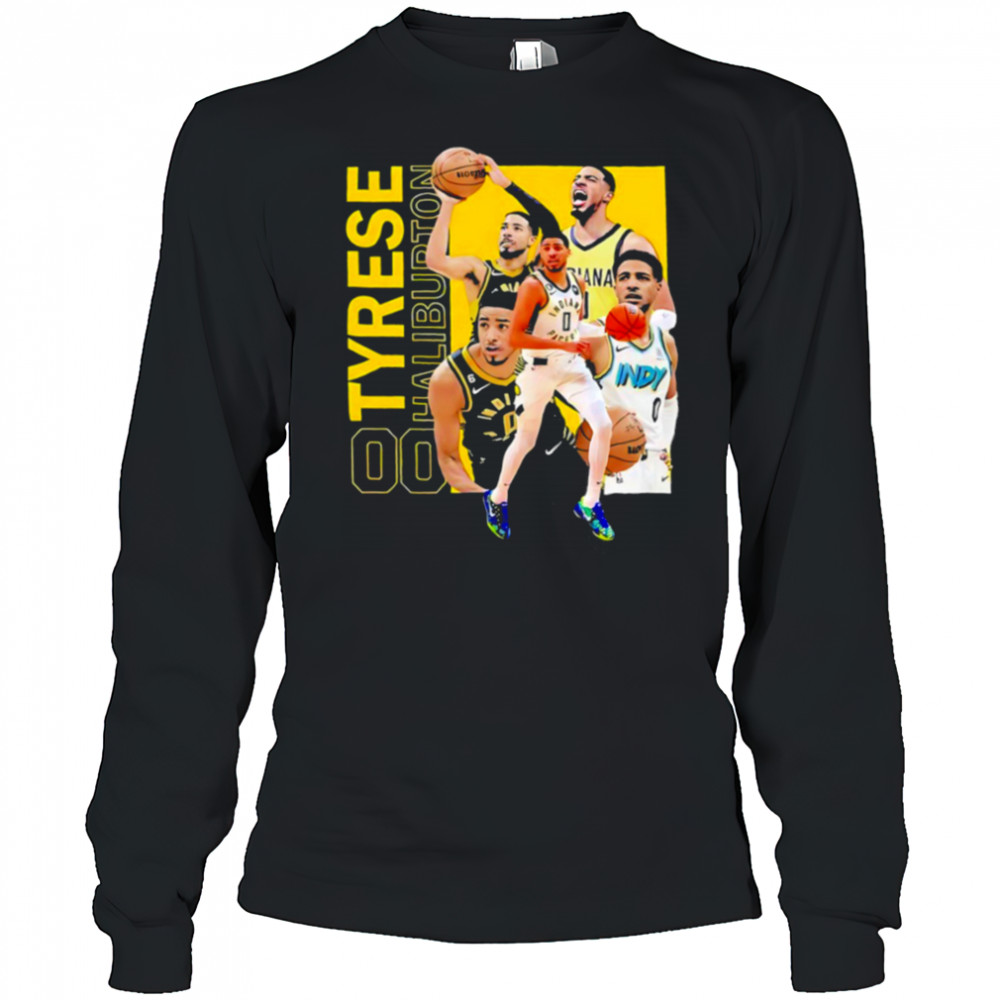 Tyrese Haliburton Indiana Pacers Game Day Playoffs 2025 signature shirt Long Sleeved