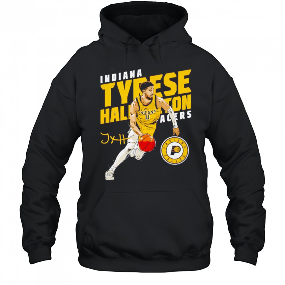 Tyrese Haliburton Indiana Pacers Slant shirt Hoodie