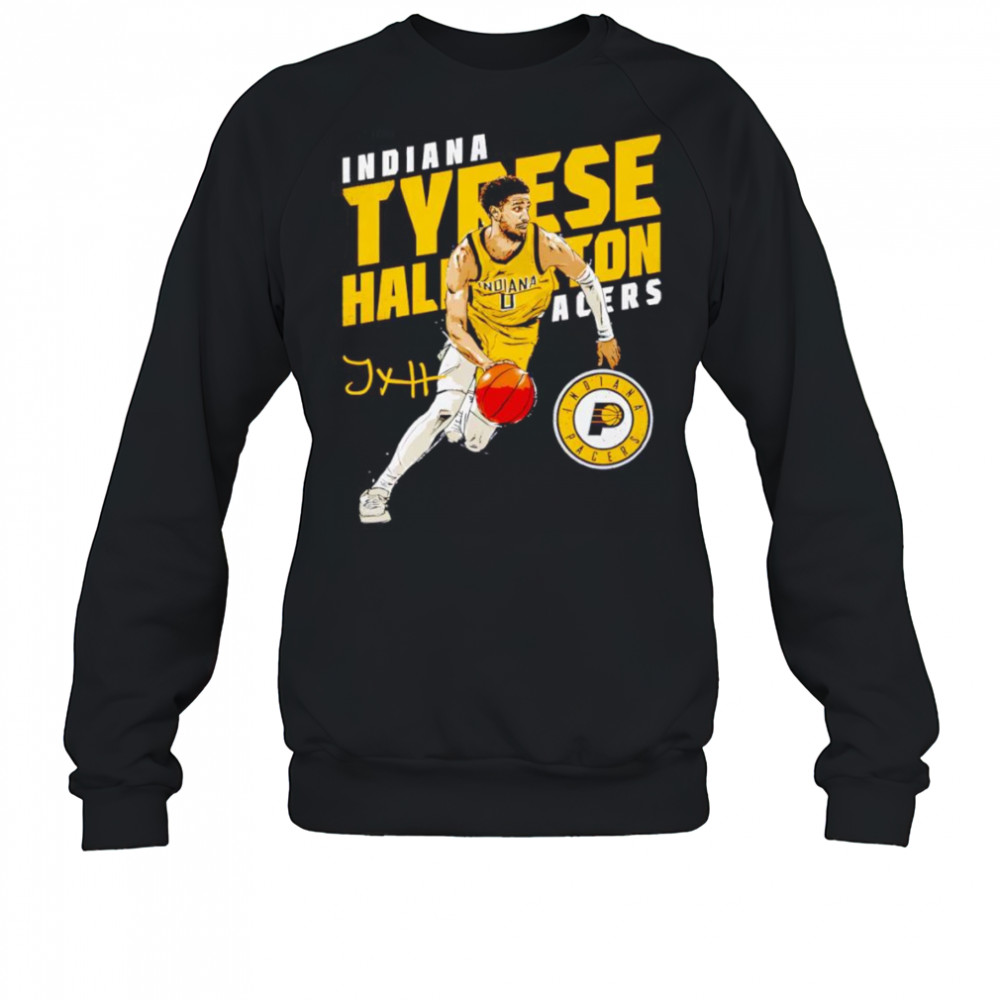 Tyrese Haliburton Indiana Pacers Slant shirt Sweatshirt