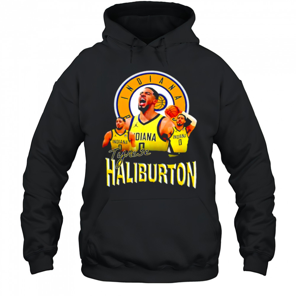Tyrese Haliburton Indiana Pacers Star Power Playoffs 2025 signature shirt Hoodie