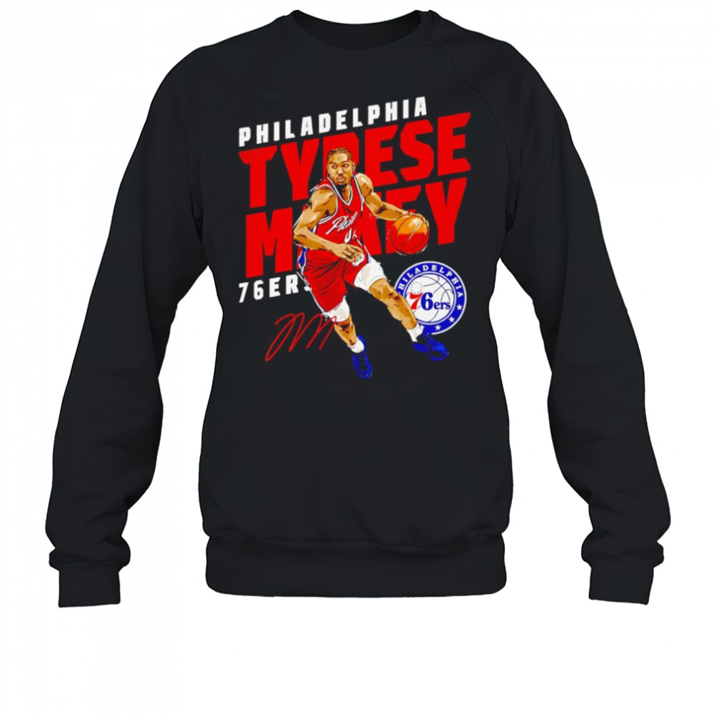 Tyrese Maxey Philadelphia 76ers Slant shirt Sweatshirt