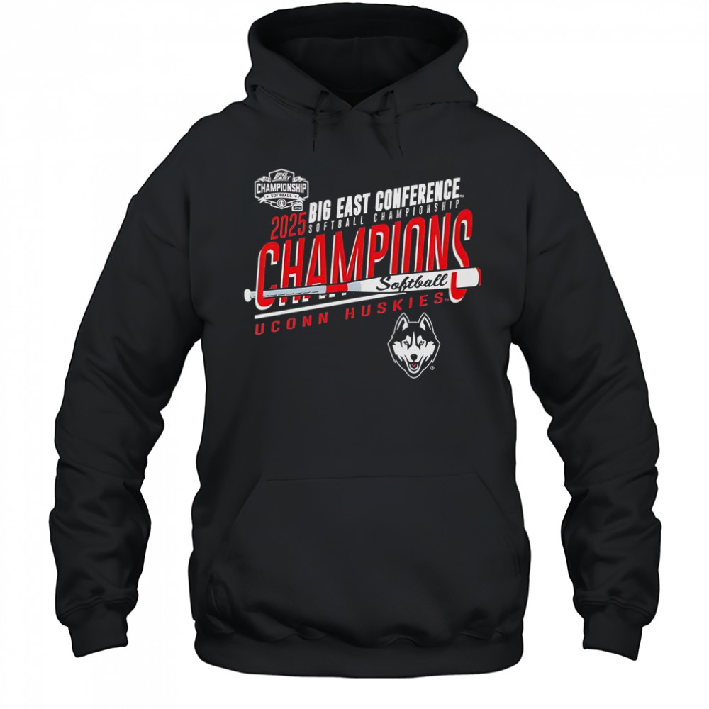 UConn Huskies 2025 Big East Softball Champions T-Shirt Hoodie