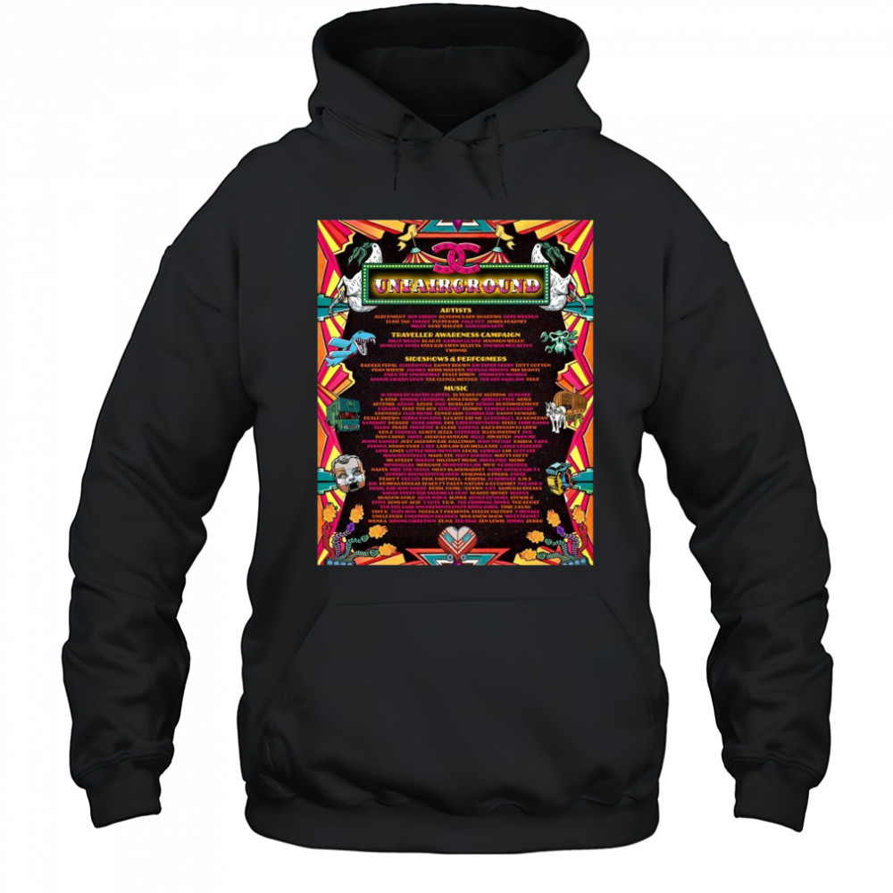 Unfairground Artists Albi Knight Ben Gibson Bending Dark Shadows Debs Wrekon 2025 Poster t-shirt Hoodie