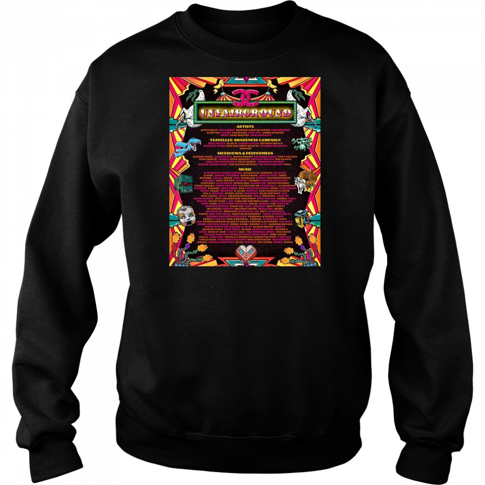Unfairground Artists Albi Knight Ben Gibson Bending Dark Shadows Debs Wrekon 2025 Poster t-shirt Hoodie