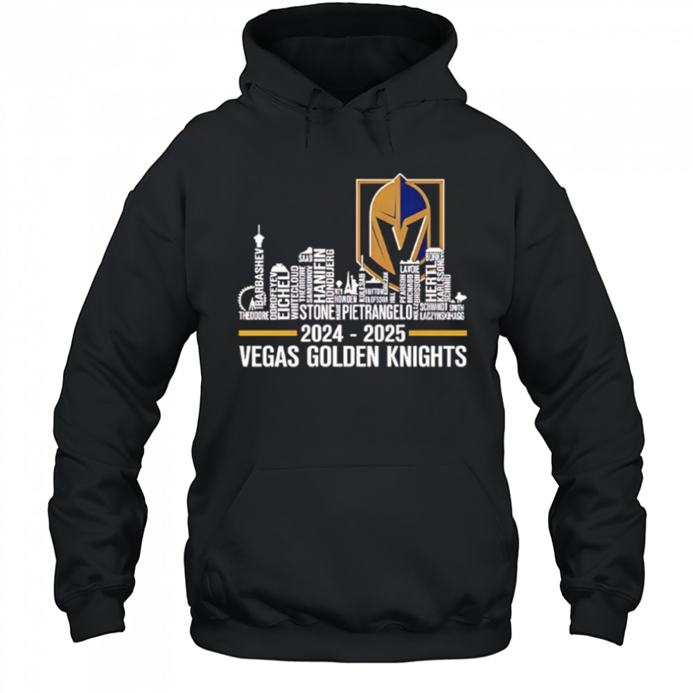 Vegas Golden Knights 2024 2025 City Skyline shirt Hoodie