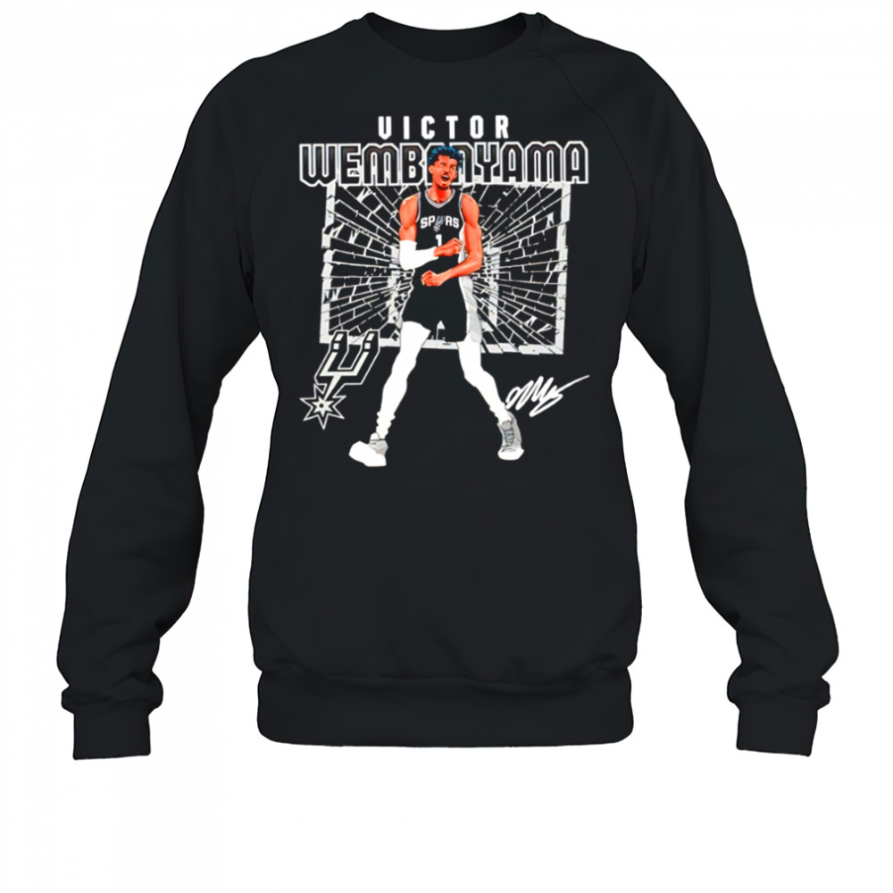 Victor Wembanyama 1 San Antonio Spurs NBA Basketball signature shirt Sweatshirt