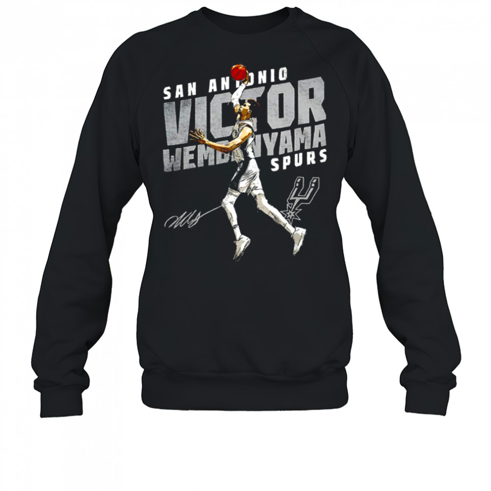Victor Wembanyama San Antonio Spurs basketball player slant signature shirt Sweatshirt