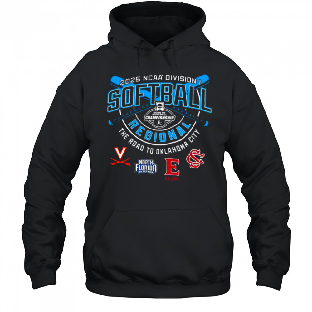 Virginia North Florida Elon Phoenix NCAA Division I Softball Regional 2025 shirt Hoodie